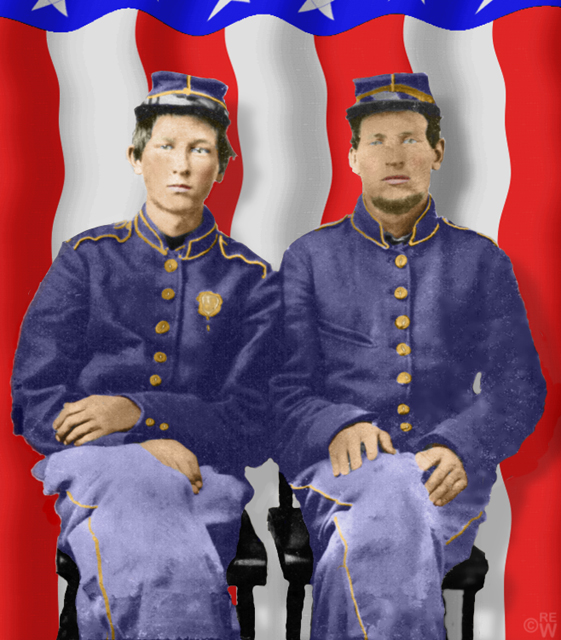 Civil War soldiers colorized