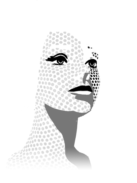 Halftone Bust