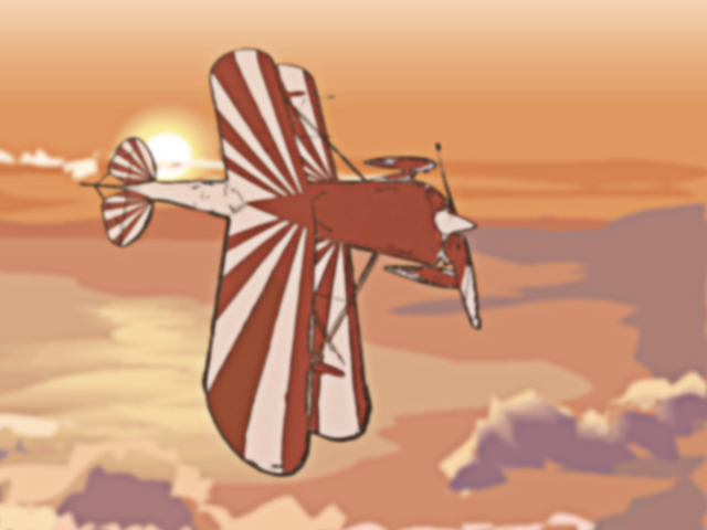 Biplane Sun